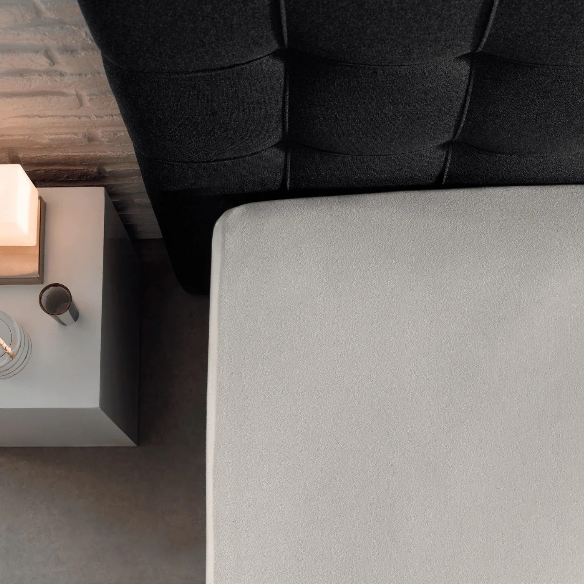 Spannbetttuch Single Jersey Creme - Image 3