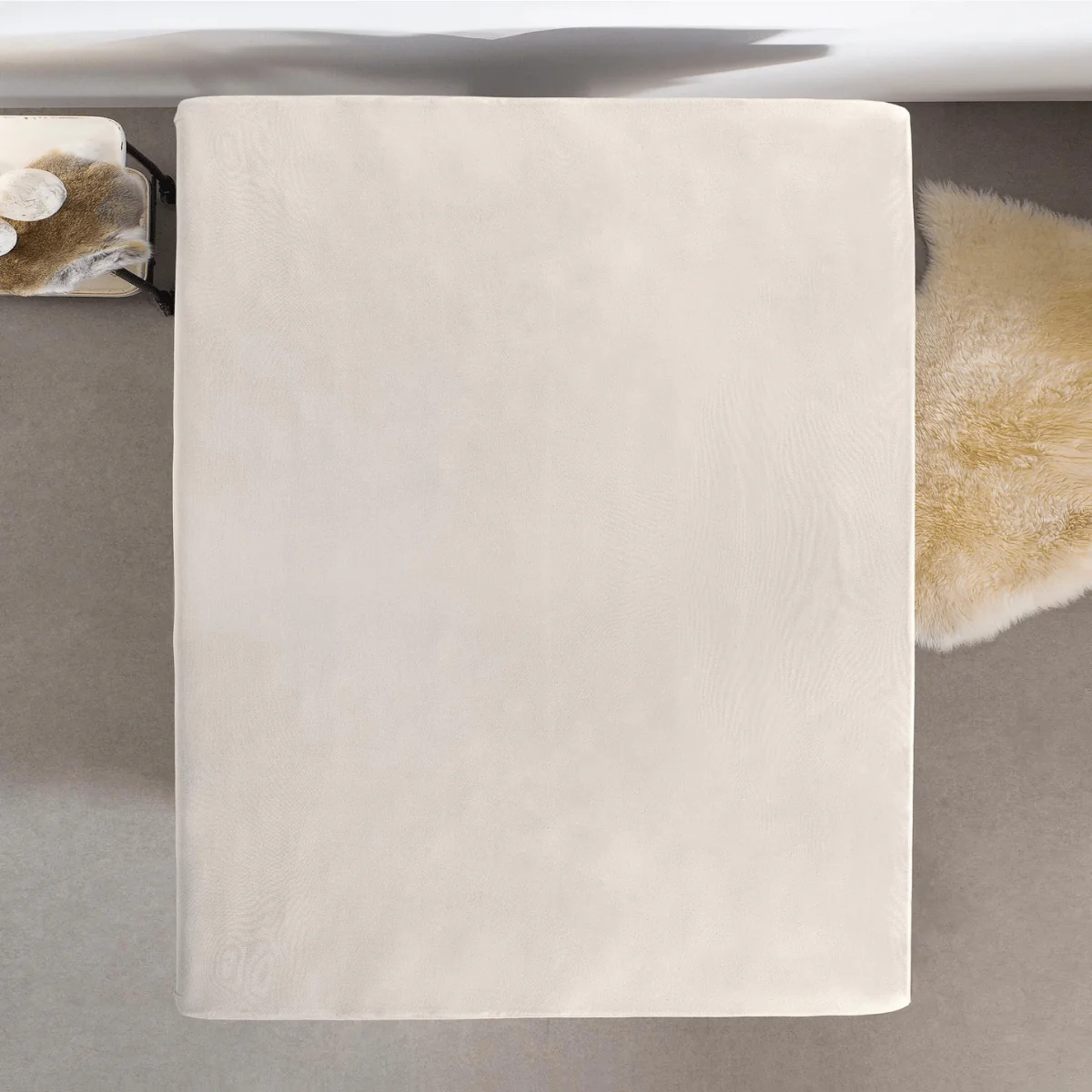 Spannbetttuch Single Jersey Creme - Image 6