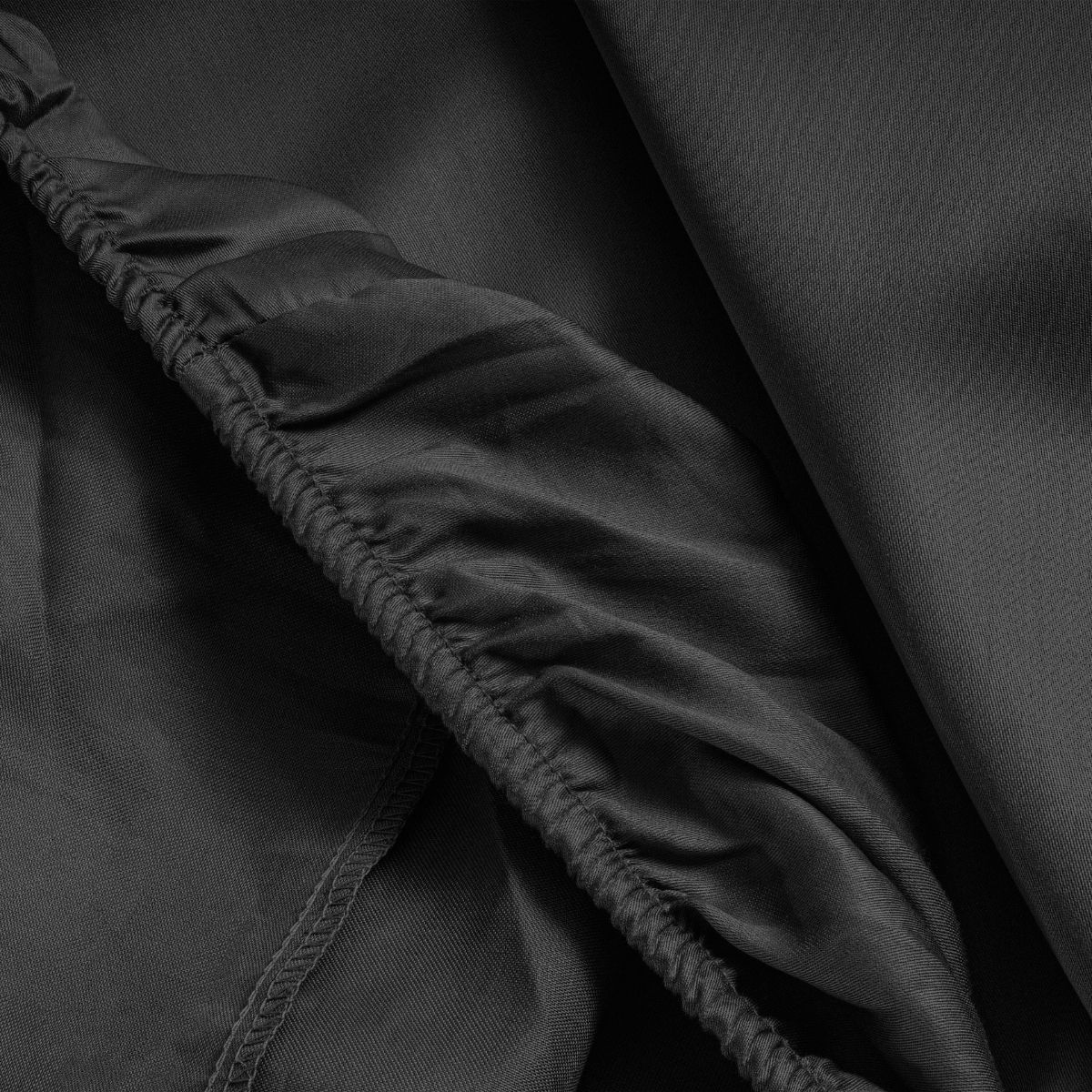 Primaviera Satin Deluxe Spannbettuch Schwarz - Image 3