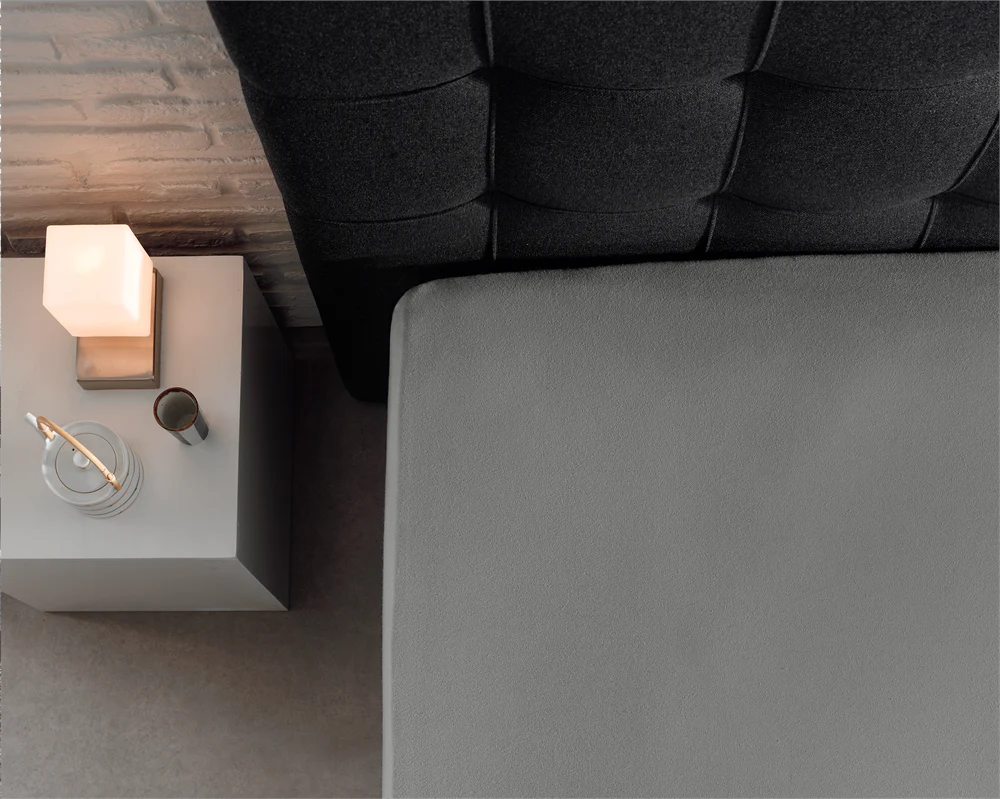 Spannbetttuch Single Jersey Grau - Image 4