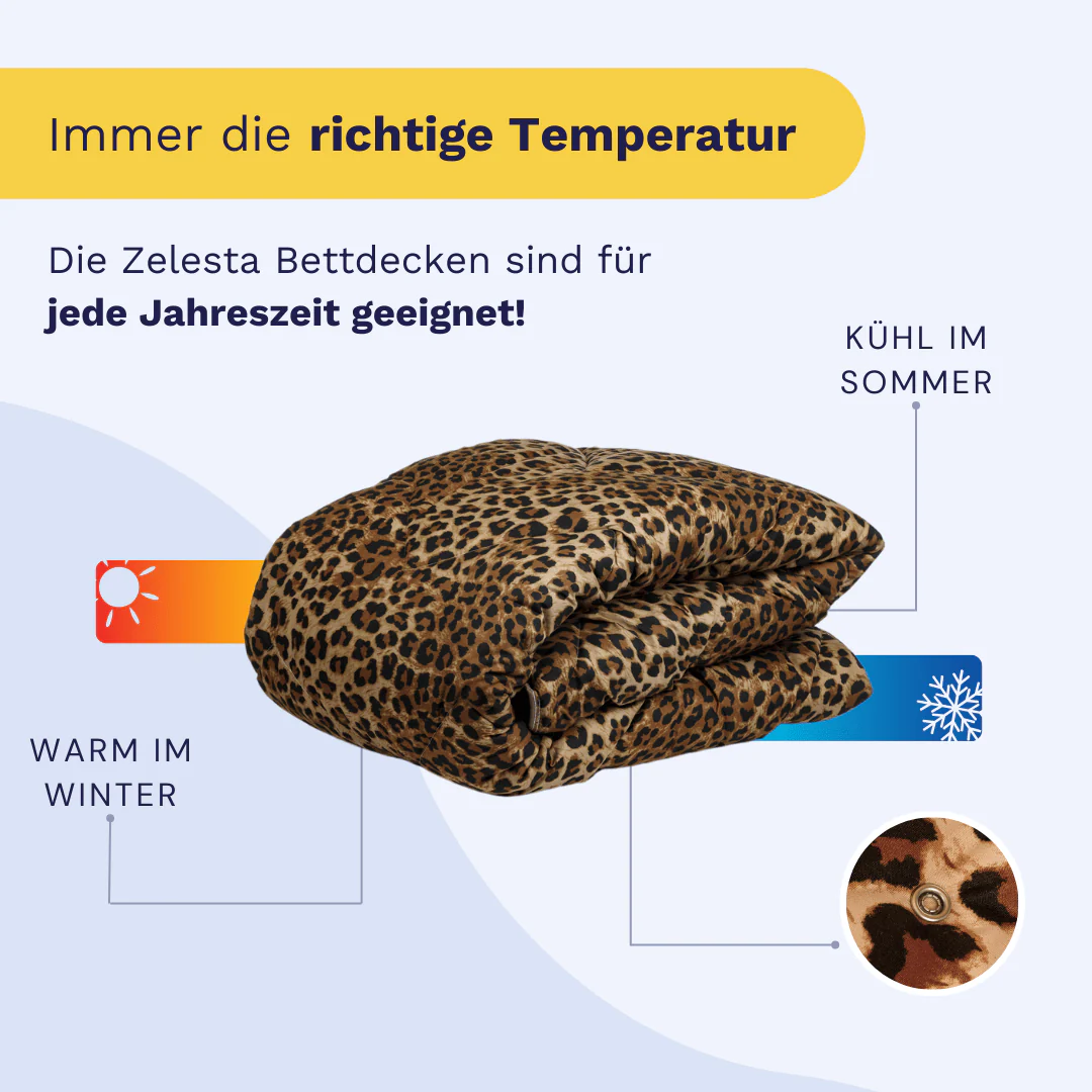 Zelesta Wonderbed 4 Seasons double - Jaguar Skin - Image 5