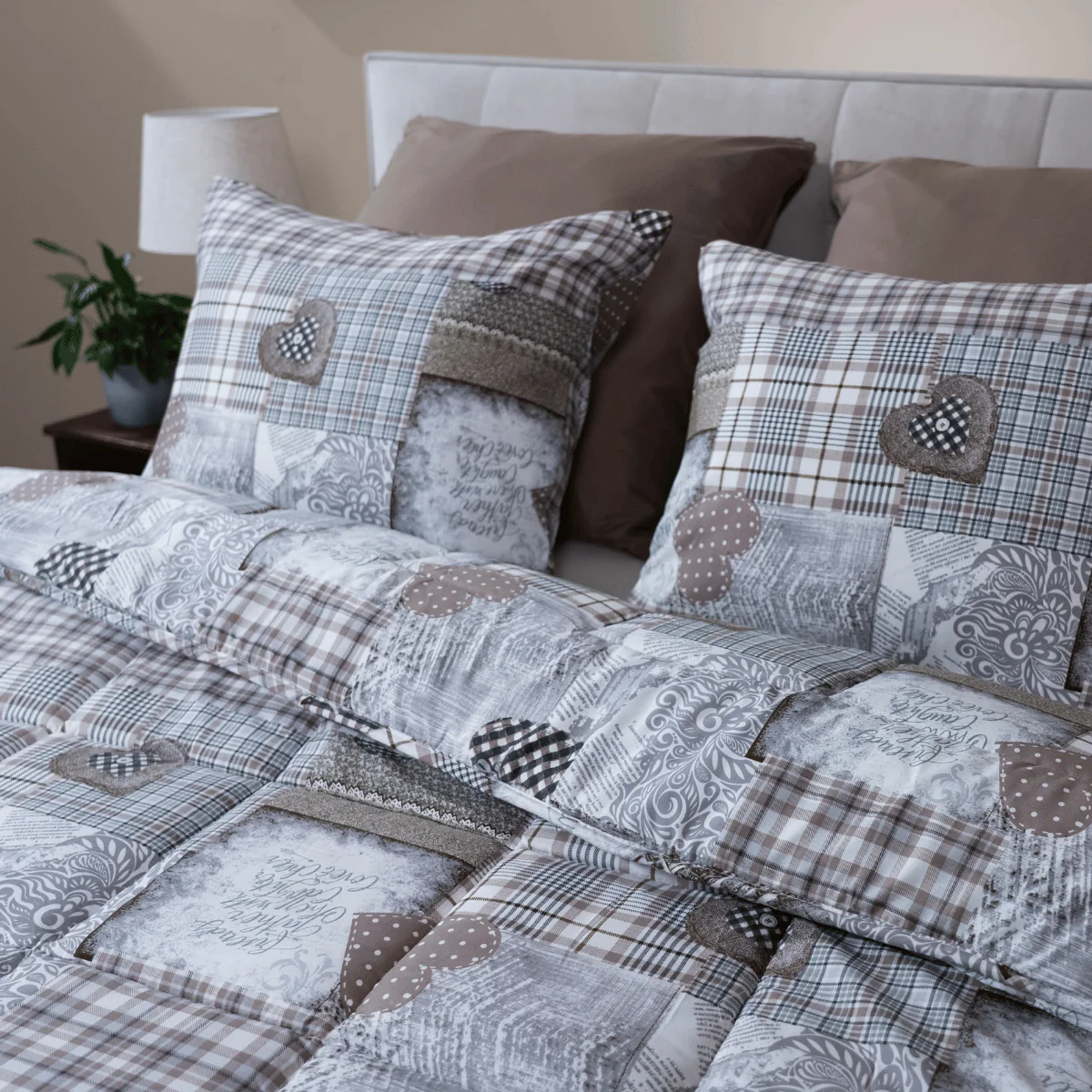 Zelesta Comfort Design Sommerdecke - Patchwork Hearts - Image 10