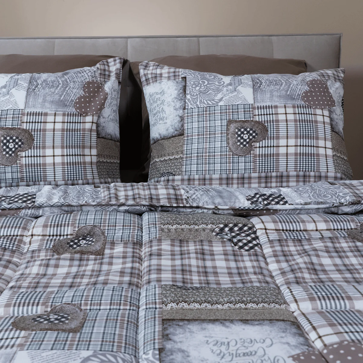 Zelesta Comfort Design Sommerdecke - Patchwork Hearts - Image 12