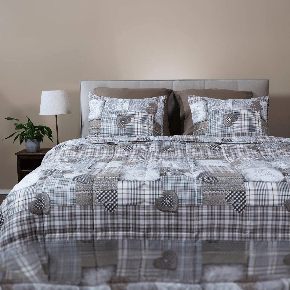 Zelesta Comfort Design Sommerdecke - Patchwork Hearts - Image 3