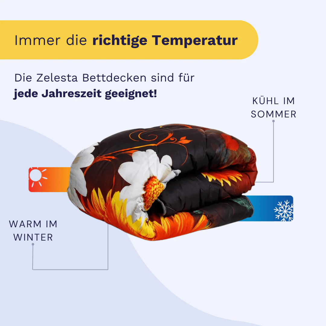 Zelesta Comfort Design Bettdecke - Sommerblumen - Image 5