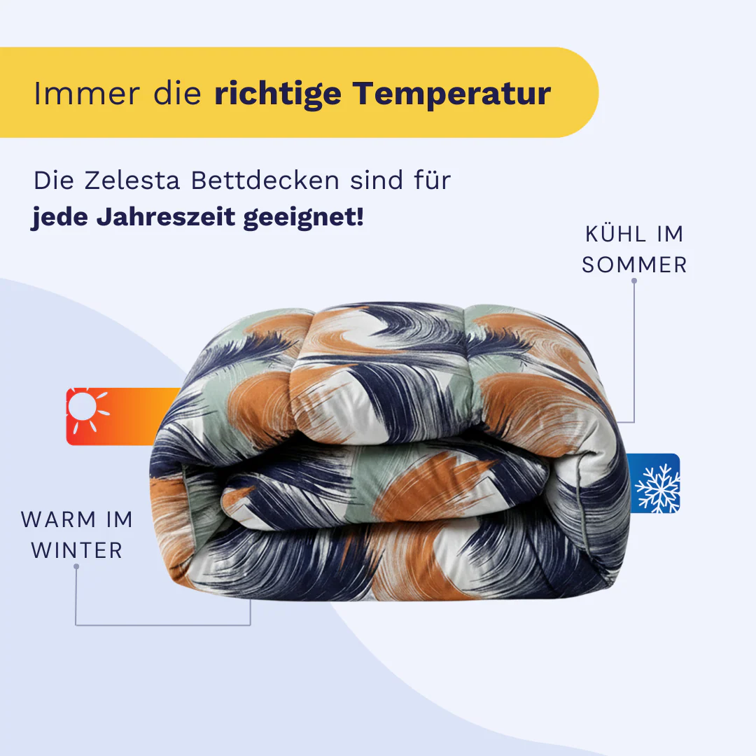Zelesta Comfort Design Bettdecke - Urbaner Pinselstrich - Image 4