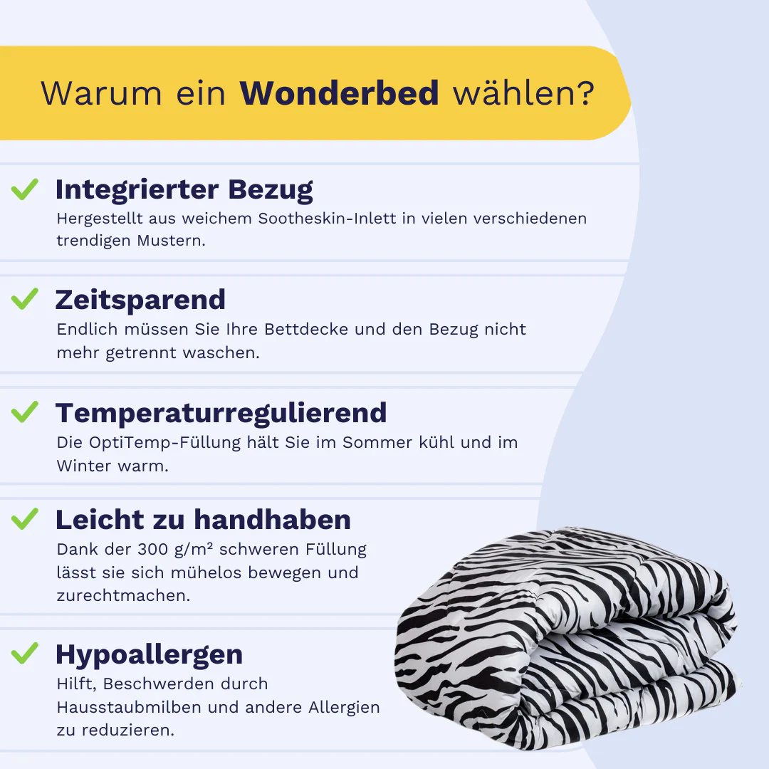 Zelesta Comfort Design Bettdecke - Zebrafell - Image 4
