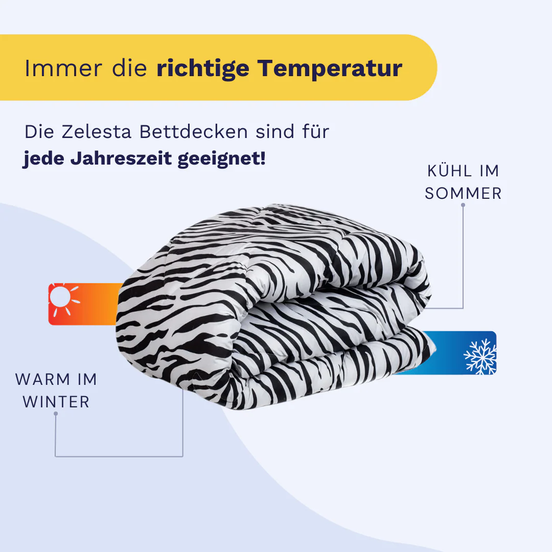 Zelesta Comfort Design Bettdecke - Zebrafell - Image 5