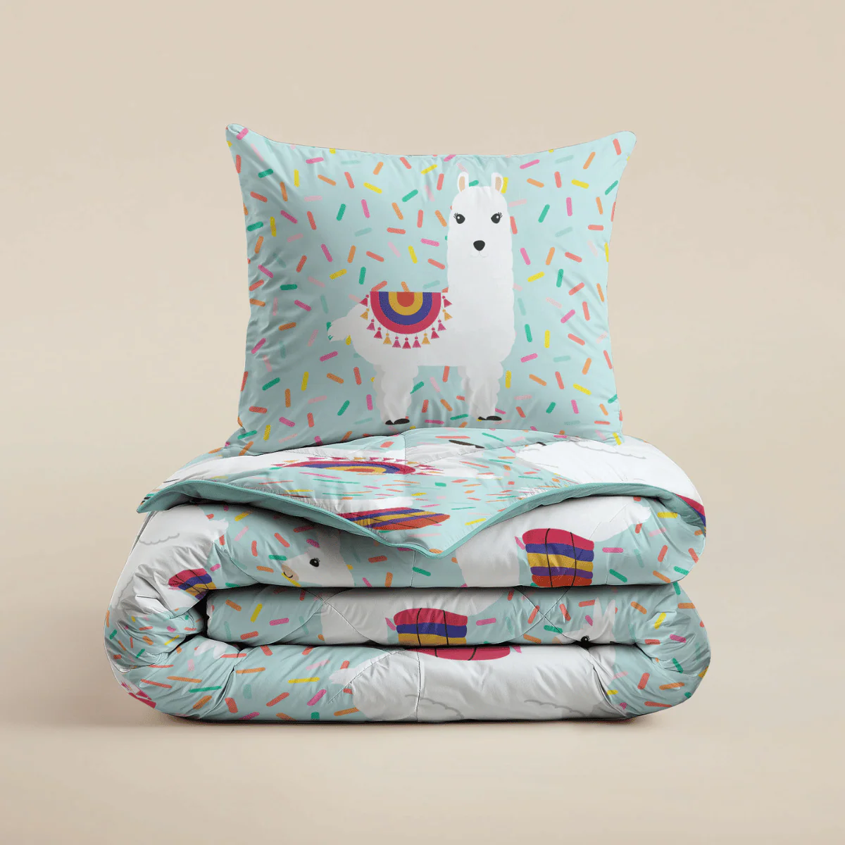 Zelesta Comfort Kids Bettdecke - Party Lama - Image 9
