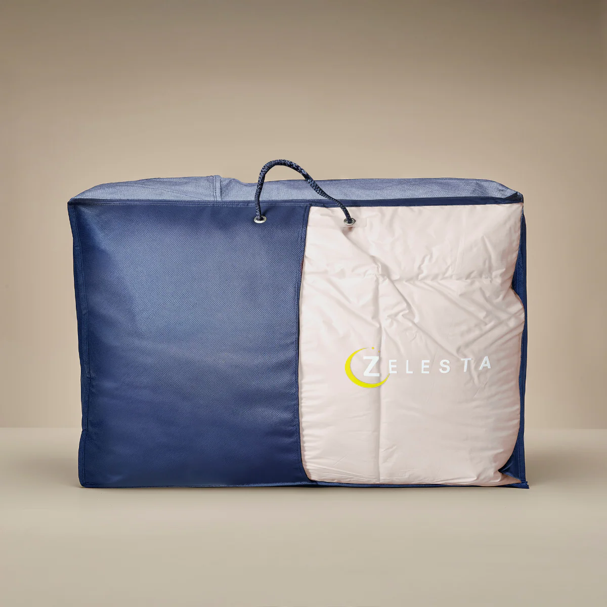 Zelesta Deluxe Perkal-Baumwolle Bettdecke - Seide & Creme - Image 10