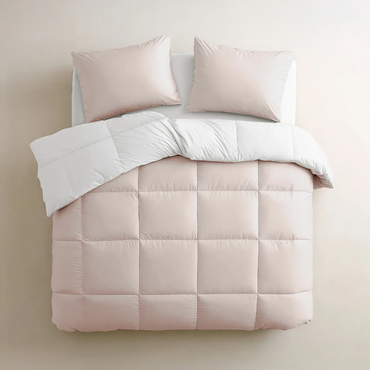 Zelesta Deluxe Perkal-Baumwolle Bettdecke - Seide & Creme - Image 3