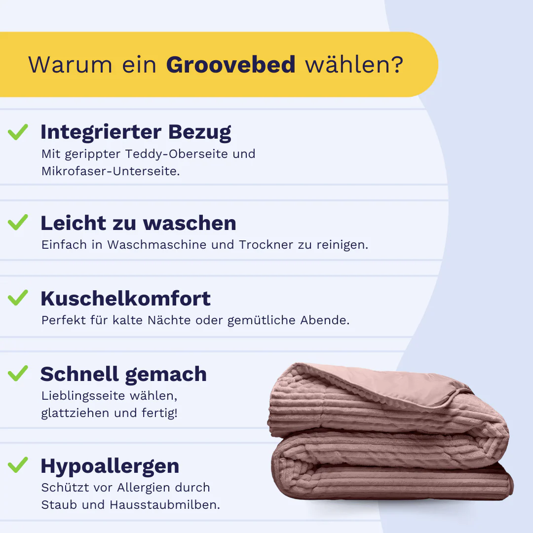 Zelesta Teddy Groovebed - Dusty Pink - Image 4