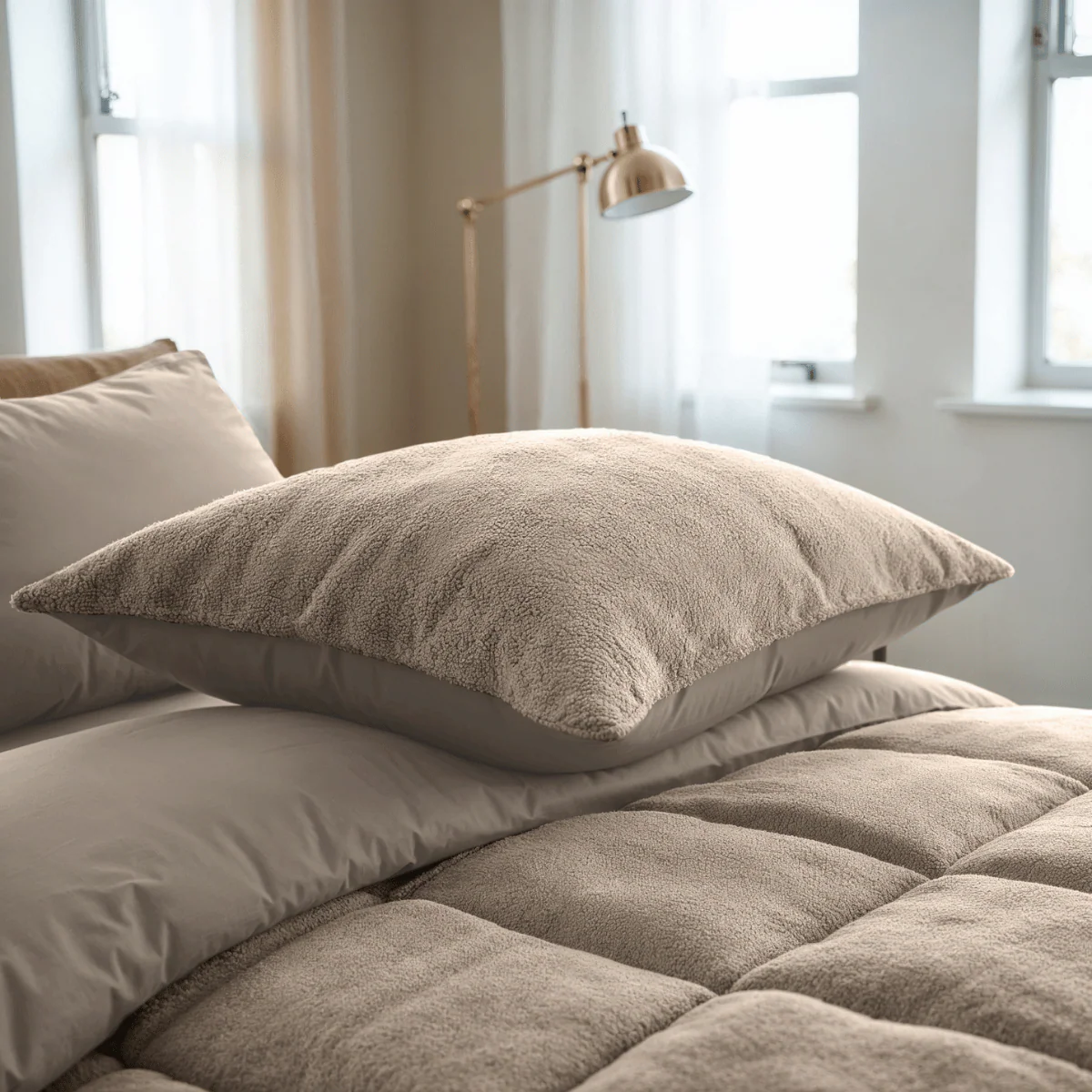 Zelesta Teddybed - Taupe - Image 12