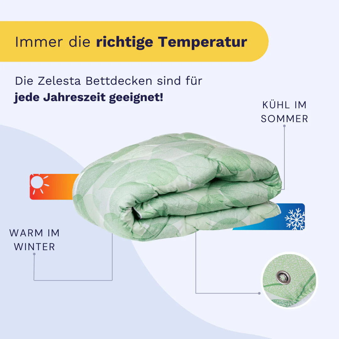 Zelesta Wonderbed 4 Seasons double - Fresh Leaf - Image 5