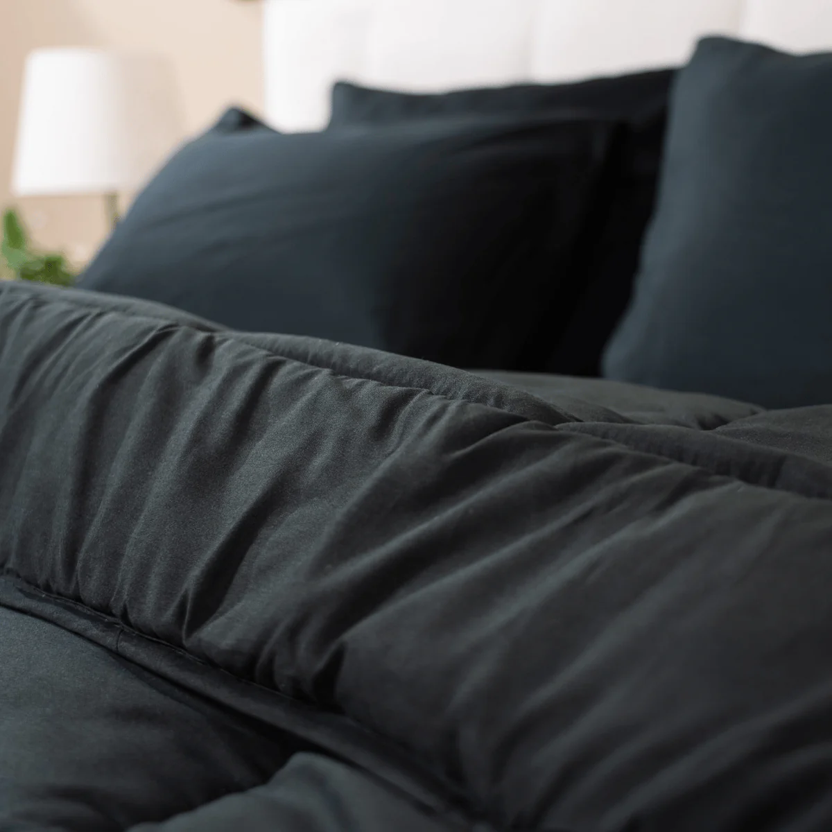 Zelesta Wonderbed Kissenbezüge Set von 2 - Black - Image 3