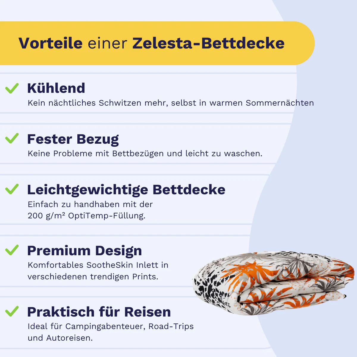 Zelesta Comfort Design Sommerdecke - Jungle Vibe - Image 4