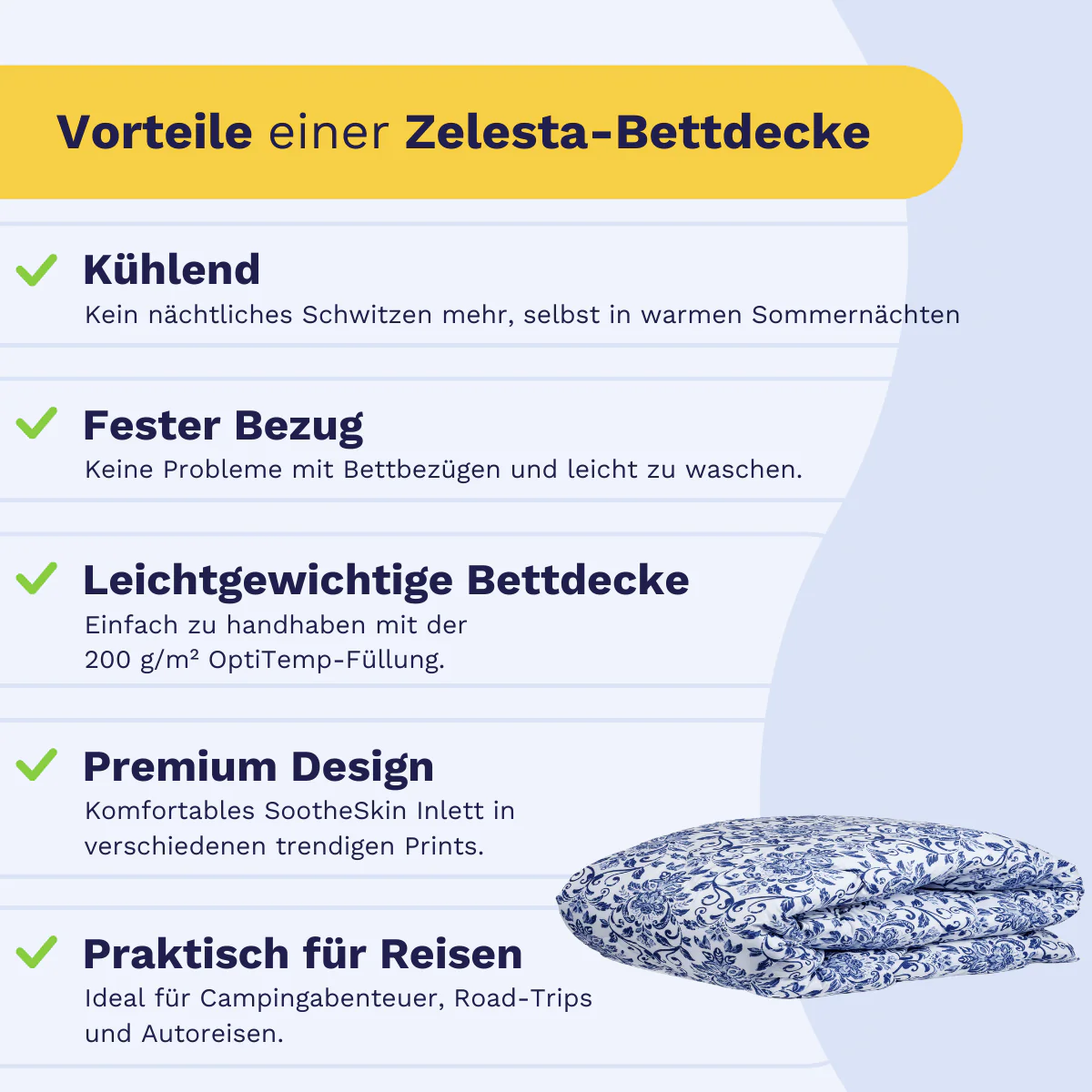 Zelesta Comfort Design Sommerdecke - Old Dutch - Image 4