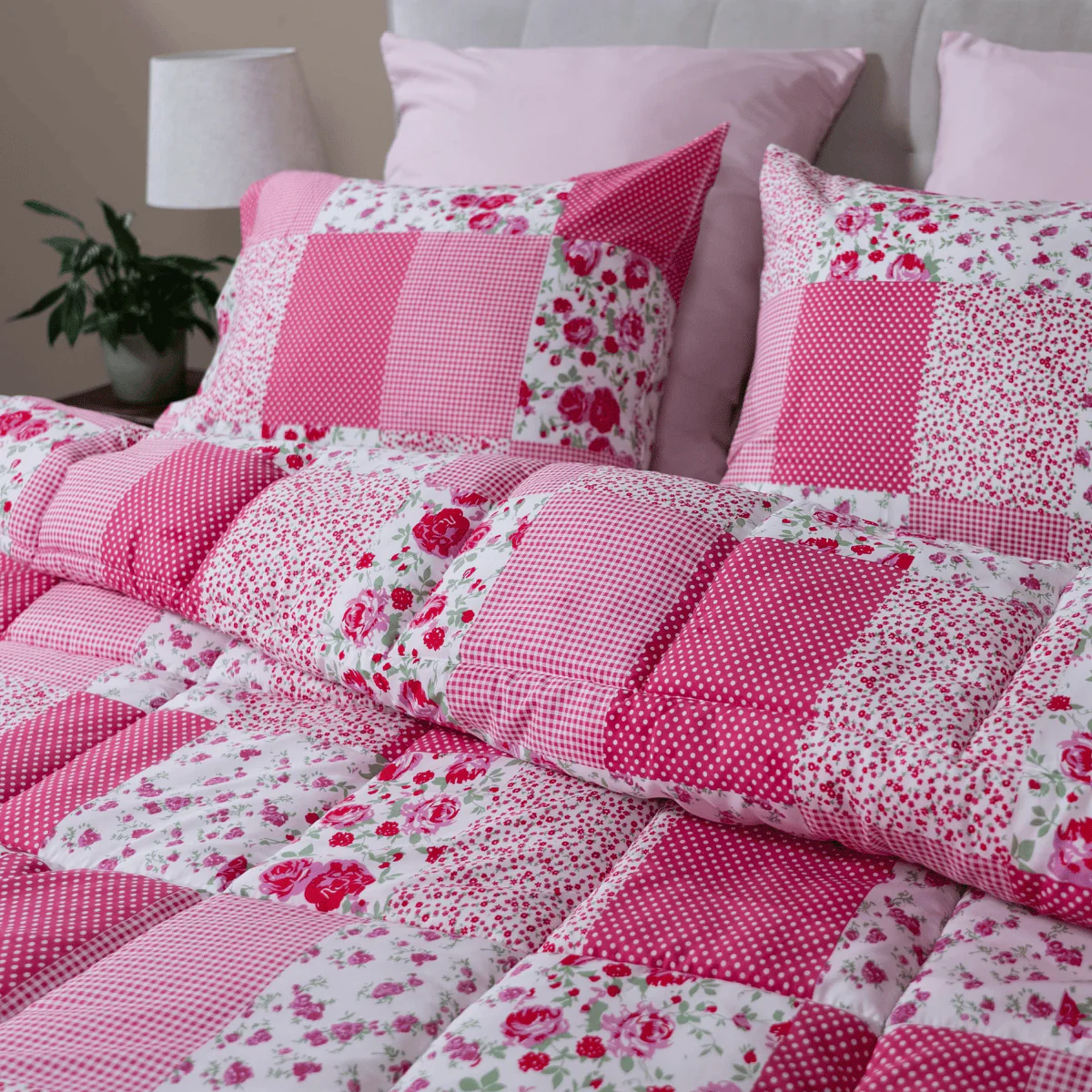Zelesta Comfort Design Sommerdecke - Patchwork pink - Image 10