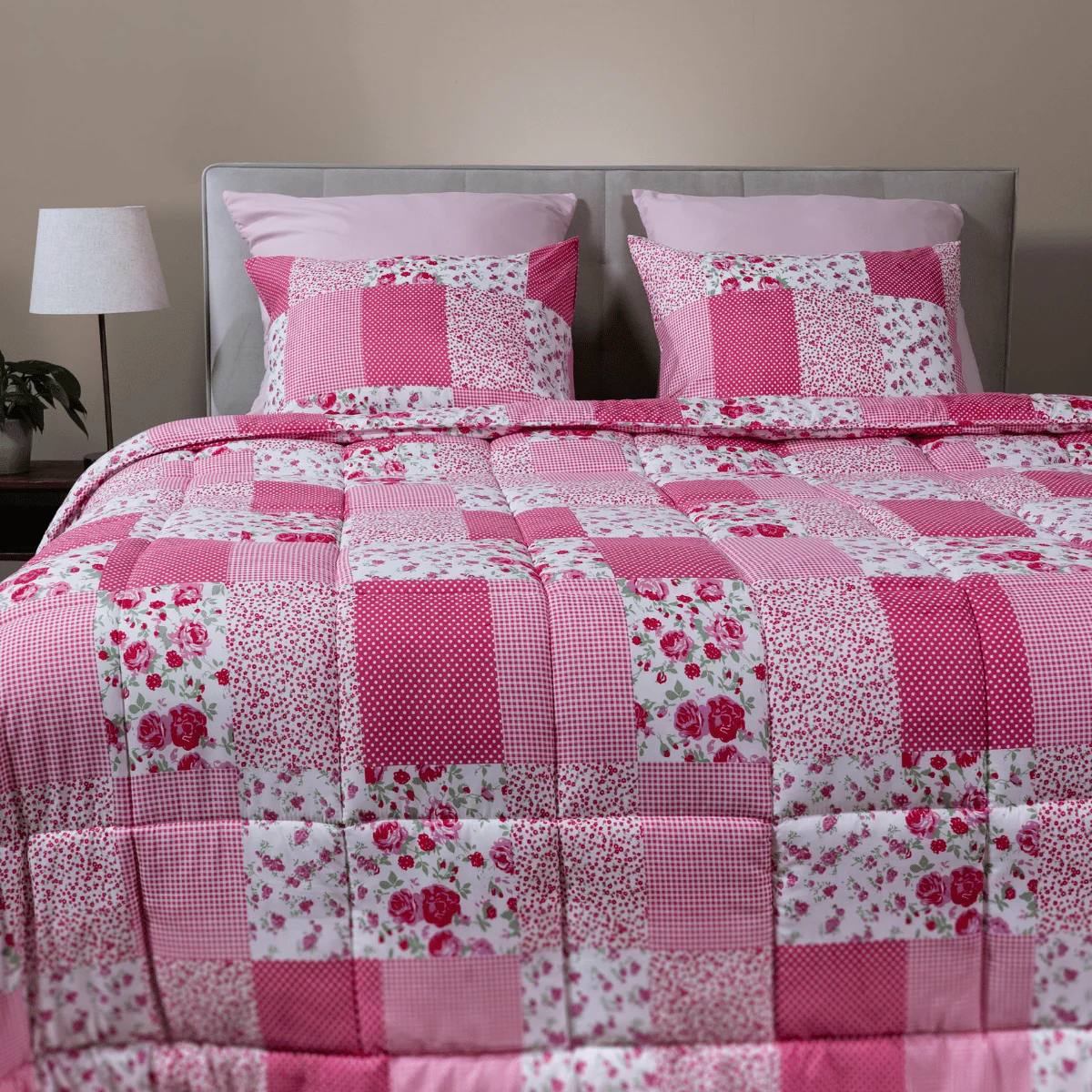 Zelesta Comfort Design Sommerdecke - Patchwork pink - Image 3
